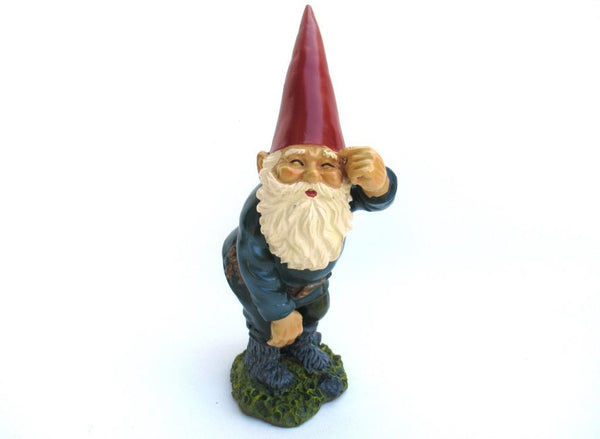 Gnome figurine, 9 INCH Gnome statue after a design by Rien Poortvliet, David the Gnome.