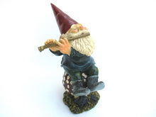 Rien Poortvliet Garden Gnome, Amadeus, Klaus Wickl. Playing the flute on a mushroom, David the Gnome.