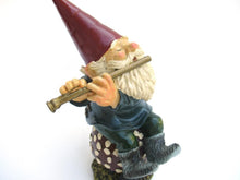 Rien Poortvliet Garden Gnome, Amadeus, Klaus Wickl. Playing the flute on a mushroom, David the Gnome.