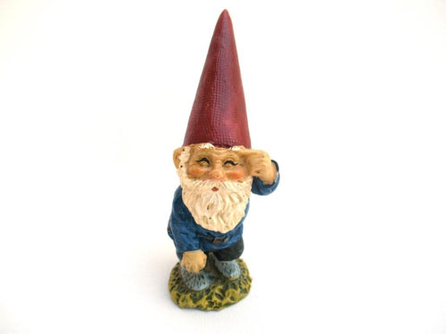 Small Gnome figurine after a design by Rien Poortvliet, David the Gnome.