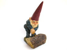 Garden Gnome with Axe, Lumberjack after a design by Rien Poortvliet, David the Gnome.
