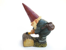 Garden Gnome with Axe, Lumberjack after a design by Rien Poortvliet, David the Gnome.