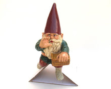 Garden Gnome for on a point roof / birdhouse after a design by Rien Poortvliet, David the Gnome.