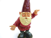 David the Gnome after a design by Rien Poortvliet, Collectible Gnome holding a lantern, Garden Gnome.