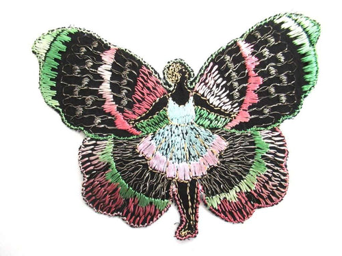 UpperDutch:,Fairy applique, 1930s embroidered applique. Vintage sewing supply, crazy quilt.
