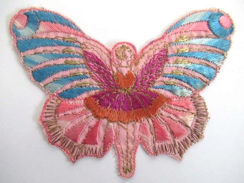 UpperDutch:,Fairy applique, 1930s embroidered applique. Vintage sewing supply, crazy quilt.
