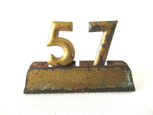 UpperDutch:Numbers,Price Tags, Antique Metal Store Price Holders, Showcase Pricing Display Numbers, Vintage Wedding Table Numbers.