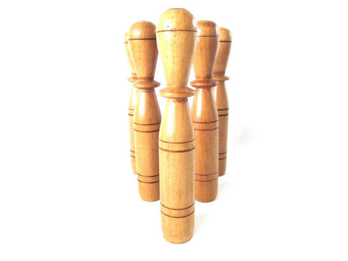 UpperDutch:Cookie Mold,Set of 6 Skittles Vintage Bowling Pins, Cones and balls.