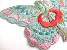 UpperDutch:,Fairy Applique, butterfly applique, 1930s embroidered applique. Vintage patch, sewing supply, crazy quilt, antique.