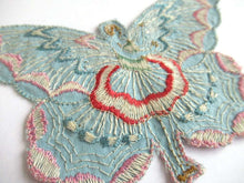 UpperDutch:,Fairy Applique, butterfly applique, 1930s embroidered applique. Vintage patch, sewing supply, crazy quilt, antique.