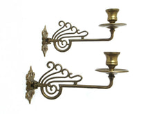 UpperDutch:Candelabra,Antique Solid Brass Victorian Piano Wall Sconces, Candle holders.