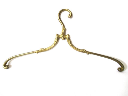 UpperDutch:Bride Hanger,1 (one) Brass Clothes Hanger, Clothes Hangers, Antique French Coat hanger, Wedding dress hanger.