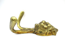 Lion Head Coat hook Wall hook Solid Brass. Decorative animal storage solution, coat hanger