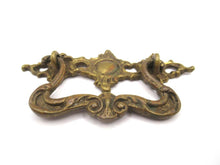 1 (ONE) Antique Solid brass Ornate Drawer Handle, Drawer Drop Pull