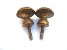 Antique Solid Brass Drawer knobs, Floral Drawer Pulls, handles