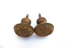 Antique Solid Brass Drawer knobs, Floral Drawer Pulls, handles