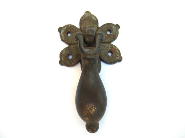 Drawer Handle. Antique rusty Drop pull