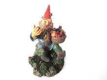 UpperDutch:Gnome,'Lucky' Gnome with Ladybugs figurine after a design by Rien Poortvliet Gnome with ladybugs. Classic gnomes