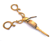 Antique Brass Candle Snuffer Scissors