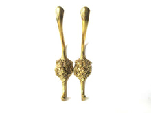 UpperDutch:,Set of 2 pcs Lion hooks Solid Brass Lion Head Wall hook - Coat hooks. Decorative animal storage solution, coat hangers.