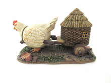 UpperDutch:Gnome,'The Sunshine Family' Gnome family with chicken camper figurine. Part of the 2000 Classic Gnomes Villages series designed by Rien Poortvliet