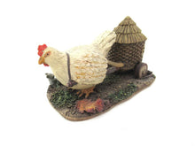 UpperDutch:Gnome,'The Sunshine Family' Gnome family with chicken camper figurine. Part of the 2000 Classic Gnomes Villages series designed by Rien Poortvliet