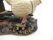 UpperDutch:Gnome,'The Sunshine Family' Gnome family with chicken camper figurine. Part of the 2000 Classic Gnomes Villages series designed by Rien Poortvliet