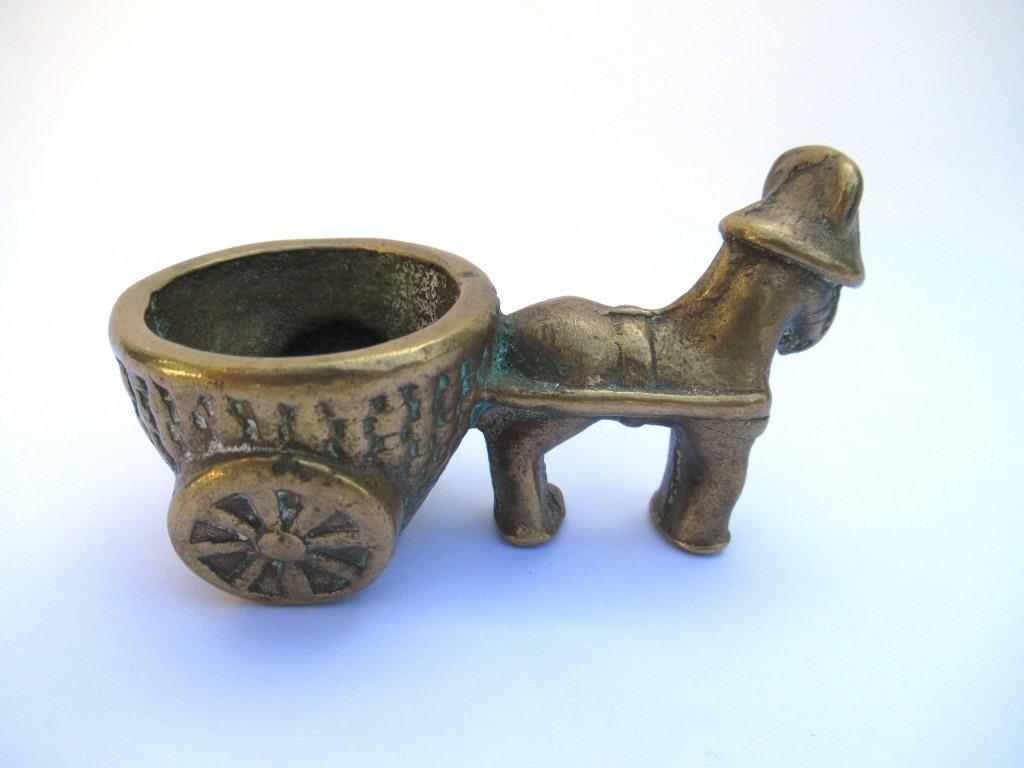 Vintage Brass Donkey Figurine