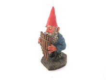 UpperDutch:Gnome,'Andreas' Gnome playing pan flute figurine after a design by Rien Poortvliet. Part of the Classic Gnomes series designed by Rien Poortvliet