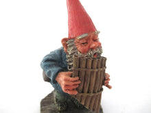 UpperDutch:Gnome,'Andreas' Gnome playing pan flute figurine after a design by Rien Poortvliet. Part of the Classic Gnomes series designed by Rien Poortvliet