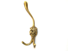 Lion Head Wall hook, Solid Brass Coat hook
