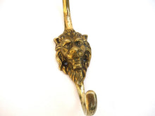 Lion Head Wall hook, Solid Brass Coat hook