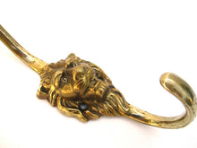 Lion Head Wall hook, Solid Brass Coat hook