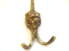 Lion Head Wall hook, Solid Brass Coat hook