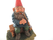 UpperDutch:Gnome,'Grandfather' Pipe smoking gnome figurine. Part of the Classic Gnomes & Friends series designed by Rien Poortvliet