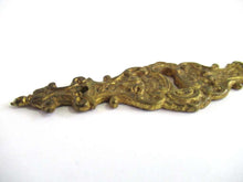 UpperDutch:,Keyhole Cover Escutcheon Ornate Antique brass keyhole frame Victorian style Cabinet hardware.