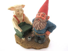UpperDutch:Gnome,'Evert' Painting Gnome figurine. Classic gnomes series by AAAAAAA International Co. Ltd. Designed by Rien Poortvliet.