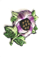 UpperDutch:,Silk Flower applique 1930s Vintage floral patch, sewing supply