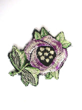 UpperDutch:,Silk Flower applique 1930s Vintage floral patch, sewing supply