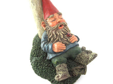 UpperDutch:Gnome,'Slumber Chief' a design by Rien Poortvliet. Gnome sleeping under a mushroom. Dutch Classic gnomes series. AAAAAAA International Co. Ltd.