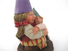 UpperDutch:Gnome,Classic Gnomes 'Corrina' Gnome figurine with baby after a design by Rien Poortvliet