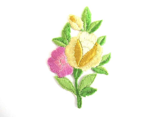 UpperDutch:,Flower applique 1930s vintage patch Sewing supply.