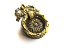 Antique Brass drawer drop pull.