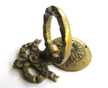 Antique Brass drawer drop pull.