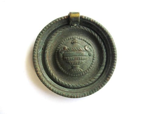 1 (ONE) Antique Drawer Pull, Ram head