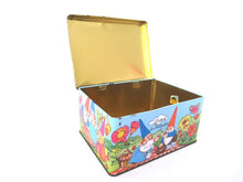 UpperDutch:Tin,David the gnome tin, storage tin, David and Lisa, Uniebroek, BRB.