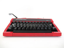 UpperDutch:Typewriter,Sperry Remington Idool Typewriter Ten Forty, QWERTY keyboard. Working red typewriter. Retro office decor, desk decor.