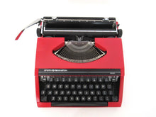 UpperDutch:Typewriter,Sperry Remington Idool Typewriter Ten Forty, QWERTY keyboard. Working red typewriter. Retro office decor, desk decor.