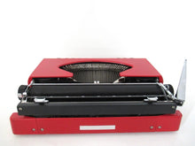 UpperDutch:Typewriter,Sperry Remington Idool Typewriter Ten Forty, QWERTY keyboard. Working red typewriter. Retro office decor, desk decor.