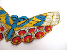 UpperDutch:,Butterfly applique 1930s Embroidery Vintage Patch Sewing Supply Crazy quilt.
